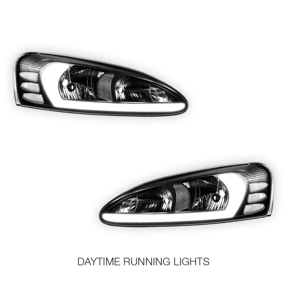 Pontiac Grand Prix (2004 - 2008) Reflector 3D LED DRL Headlights LH + RH