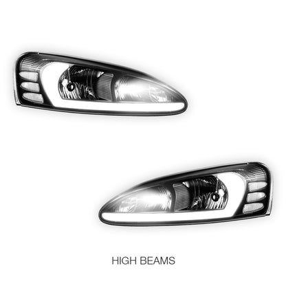 Pontiac Grand Prix (2004 - 2008) Reflector 3D LED DRL Headlights LH + RH