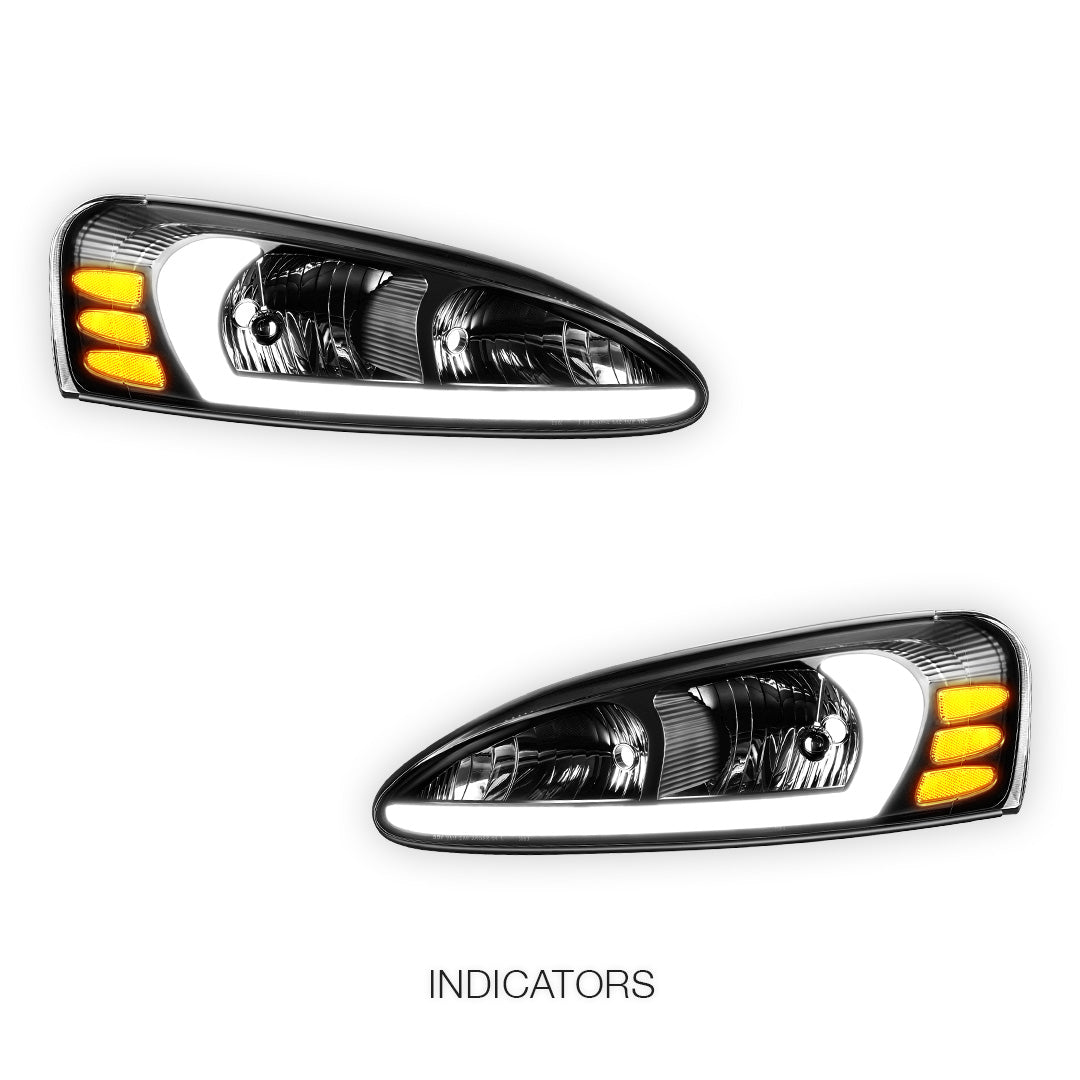 Pontiac Grand Prix (2004 - 2008) Reflector 3D LED DRL Headlights LH + RH