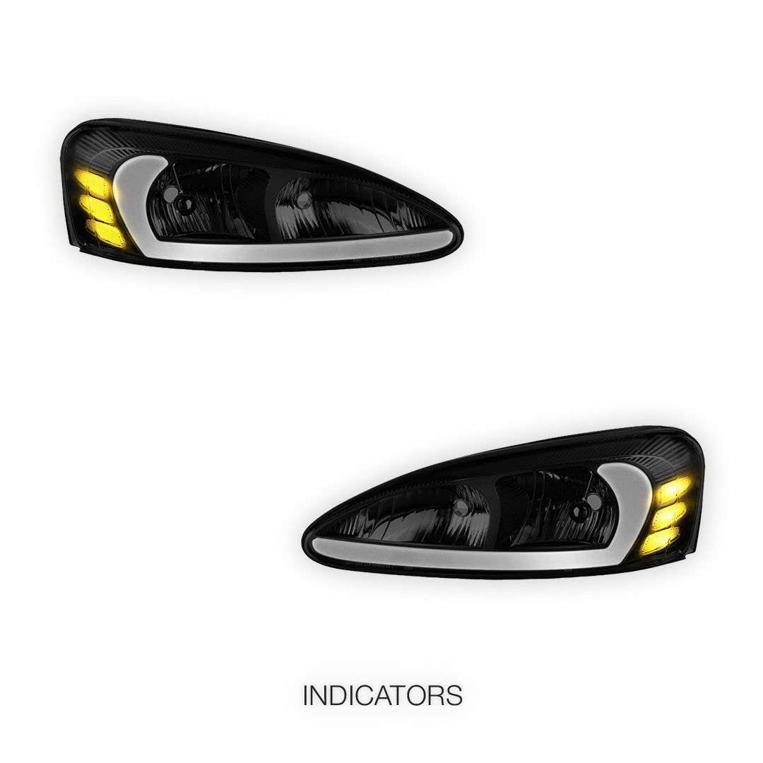 Pontiac Grand Prix (2004 - 2008) RGB Sequential Startup LED DRL Headlights LH + RH