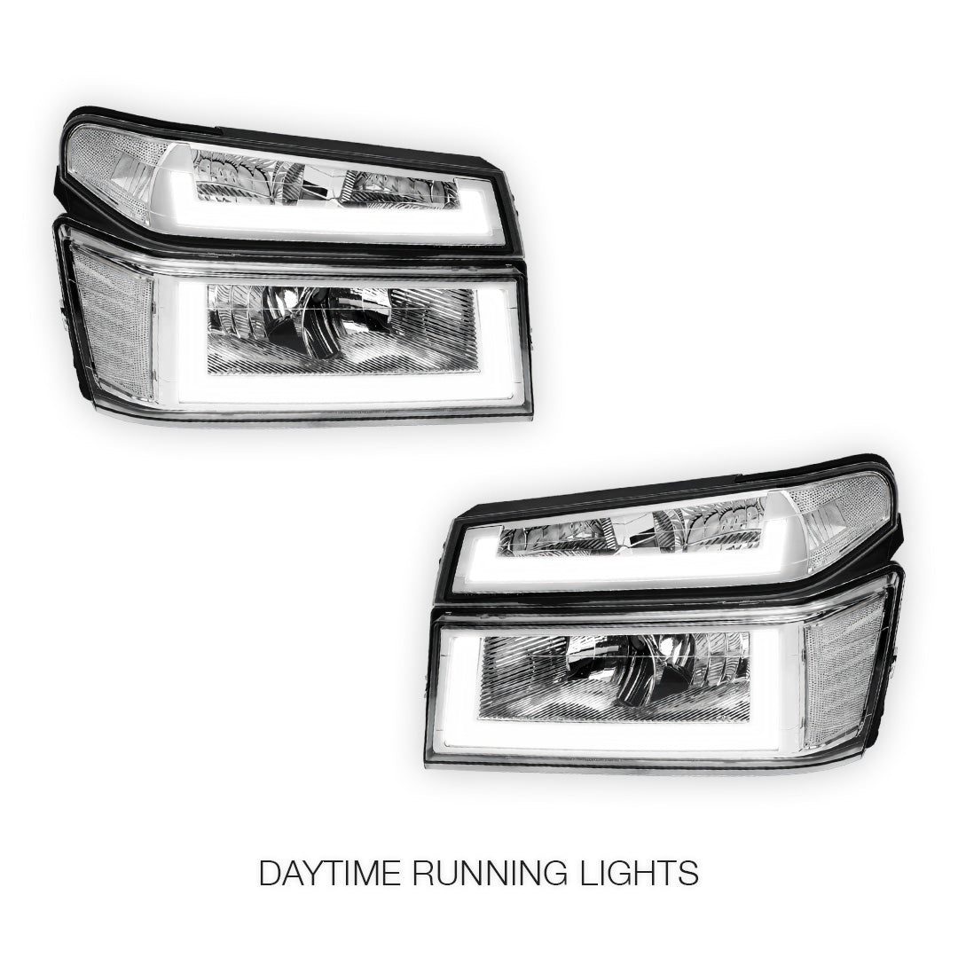 GMC Canyon SL / SLE / SLT (2004 - 2012) LED DRL Headlights LH + RH