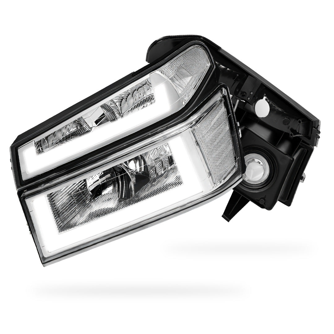 GMC Canyon SL / SLE / SLT (2004 - 2012) LED DRL Headlights LH + RH