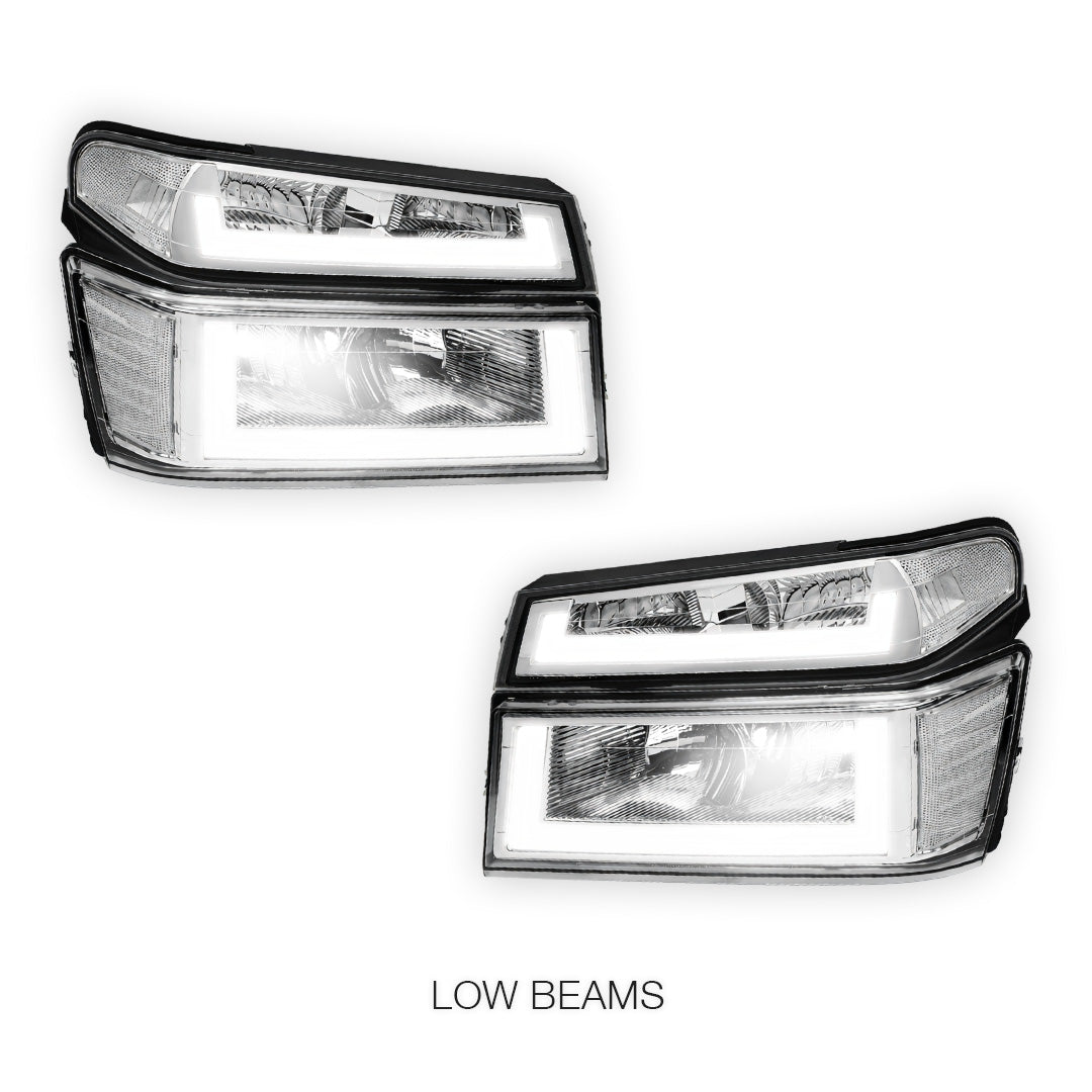 GMC Canyon SL / SLE / SLT (2004 - 2012) LED DRL Headlights LH + RH