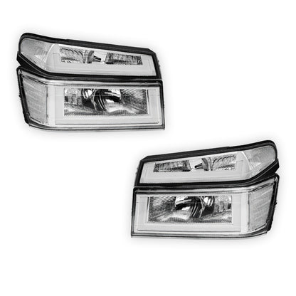 GMC Canyon SL / SLE / SLT (2004 - 2012) LED DRL Headlights LH + RH