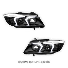 BMW 3-Series E90 (2005 - 2008) LED DRL Switchback Signal Projector Headlights LH + RH