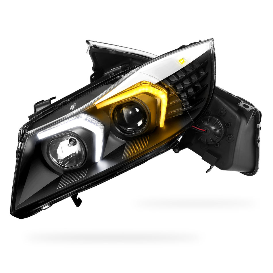 BMW 3-Series E90 (2005 - 2008) LED DRL Switchback Signal Projector Headlights LH + RH