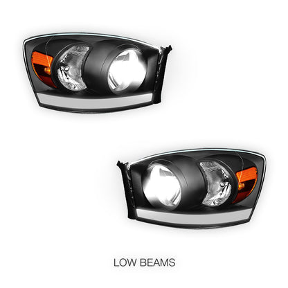 Dodge RAM 1500 (2006 - 2008) LED DRL Corner Headlights LH + RH