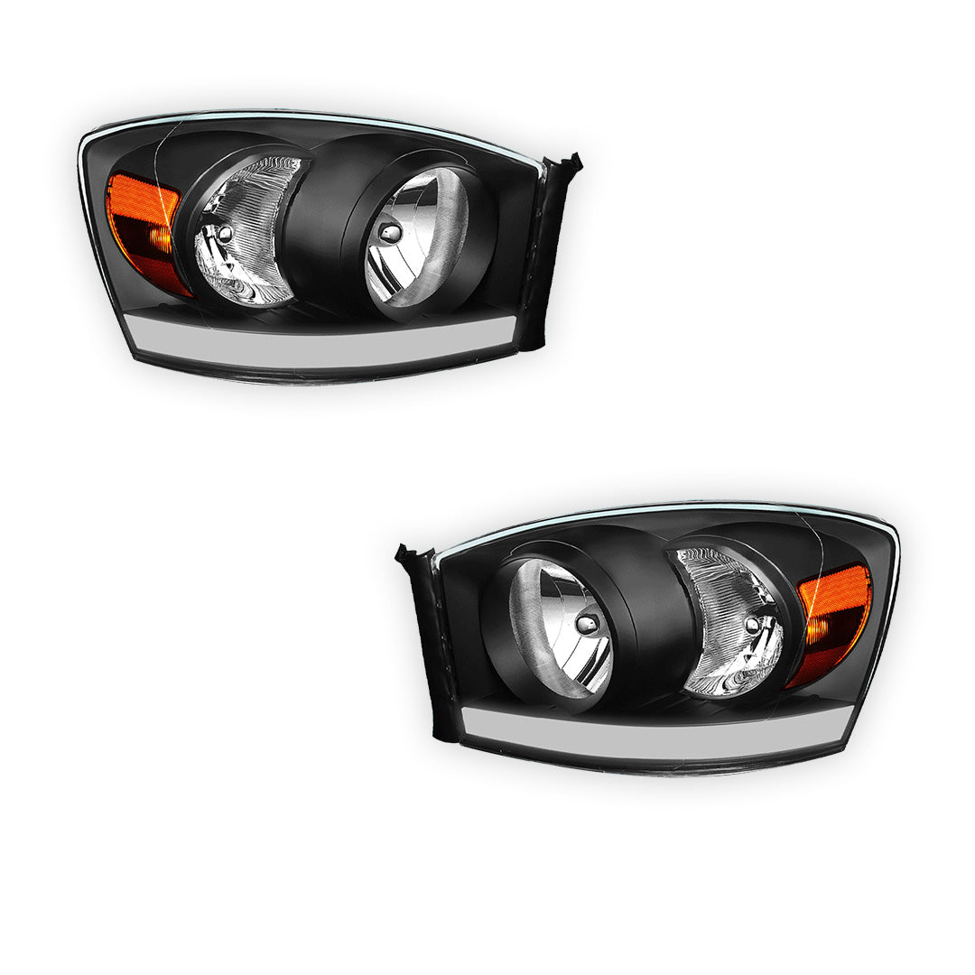 Dodge RAM 1500 (2006 - 2008) LED DRL Corner Headlights LH + RH