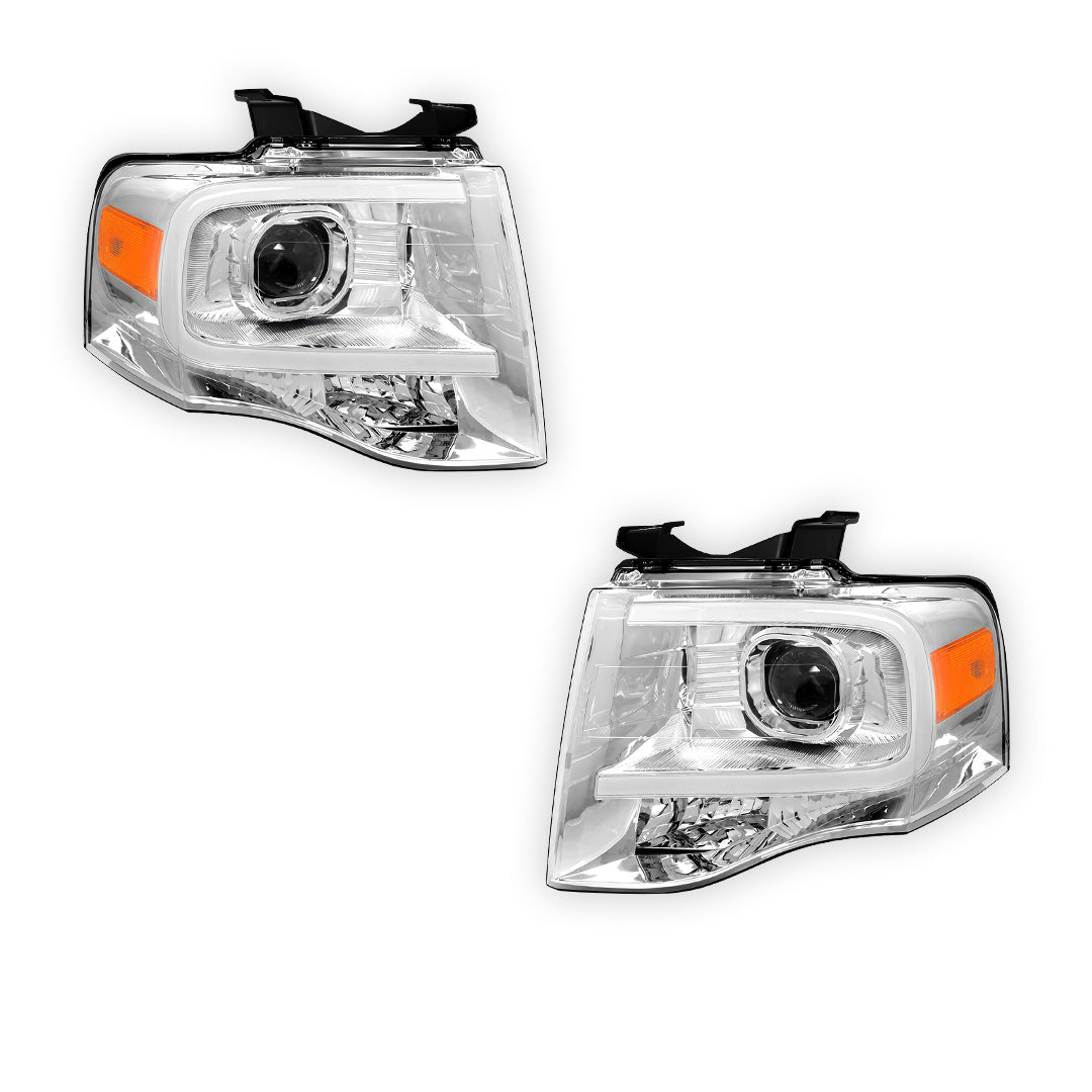 Ford Expedition (2007 - 2014) 3D LED DRL Projector Headlights LH + RH