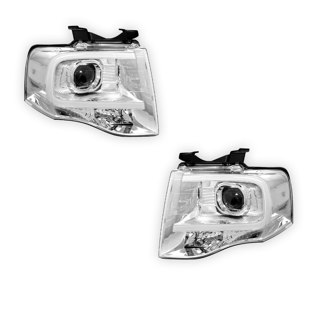 Ford Expedition (2007 - 2014) 3D LED DRL Projector Headlights LH + RH