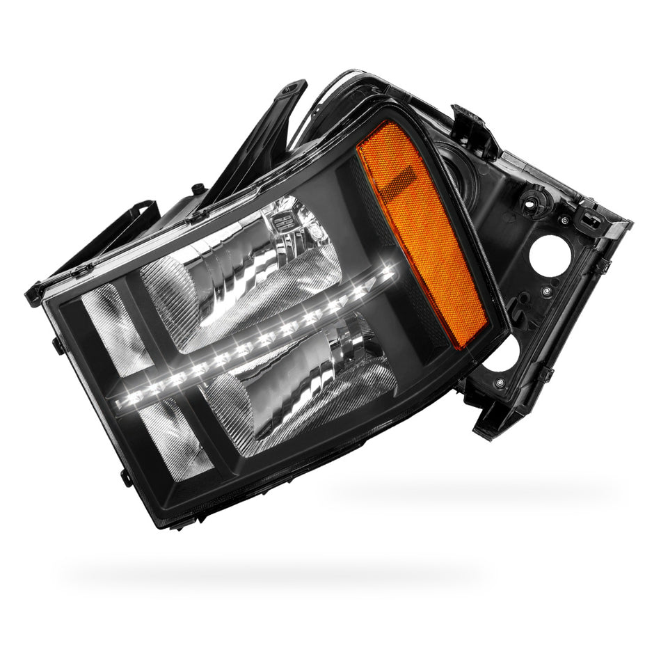 GMC Sierra 3500 Denali / SLE / SLT (2007 - 2014) LED DRL Headlights LH + RH