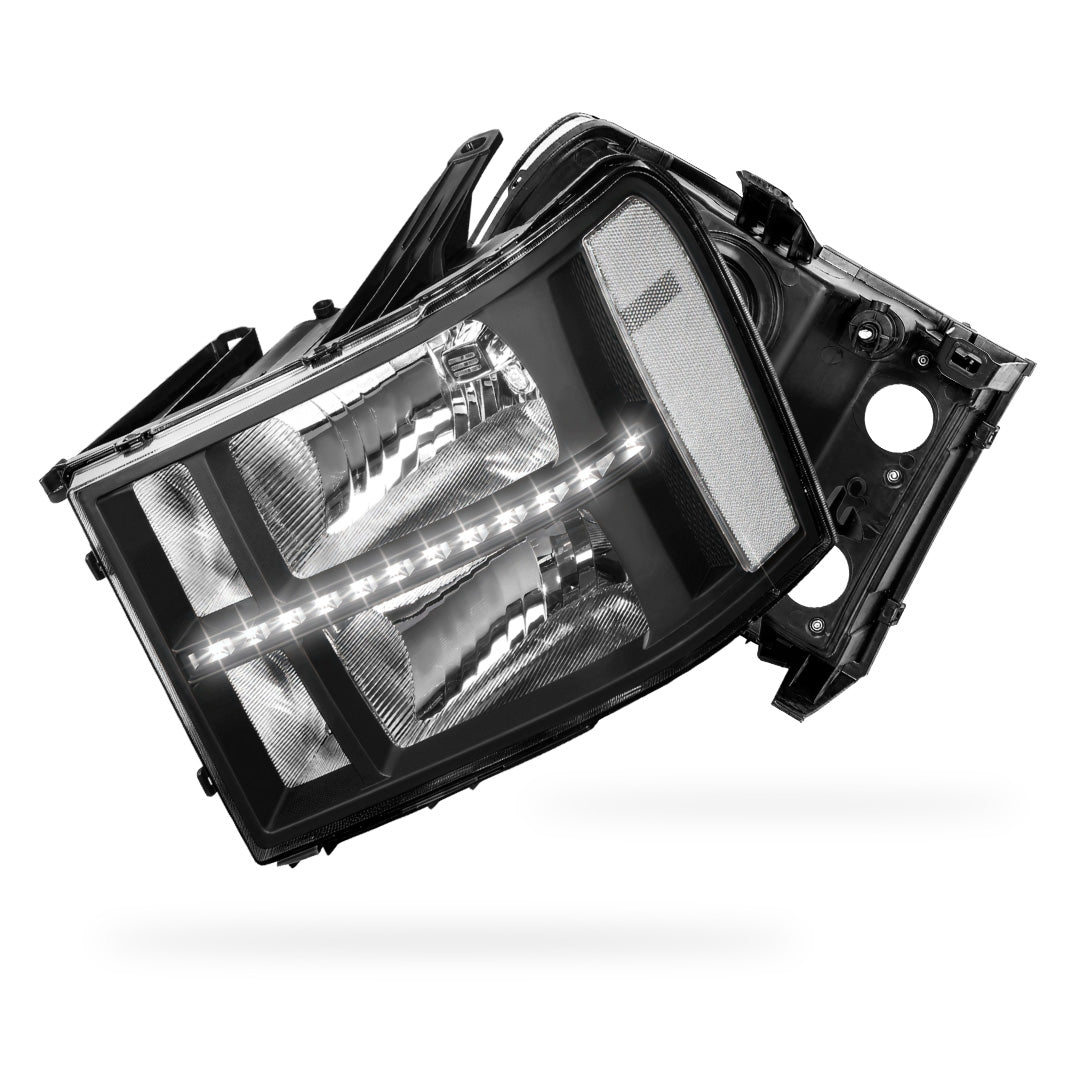 GMC Sierra 3500 Denali / SLE / SLT (2007 - 2014) LED DRL Headlights LH + RH
