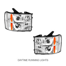 GMC Sierra 1500 Denali / SLE / SLT (2007 - 2014) LED DRL Projector Headlights LH + RH