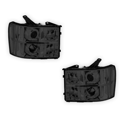 GMC Sierra 3500 Denali / SLE / SLT (2007 - 2014) LED DRL Projector Headlights LH + RH