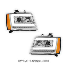 Chevrolet Avalanche LS / LT / LTZ (2007 - 2013) LED DRL Sequential Turn Signal Projector Headlights LH + RH