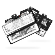 GMC K2500 Suburban SLE / SLT (1992 - 1993) U-LED DRL Replacement Headlights LH + RH