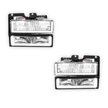 GMC K2500 Suburban SLE / SLT (1992 - 1993) U-LED DRL Replacement Headlights LH + RH