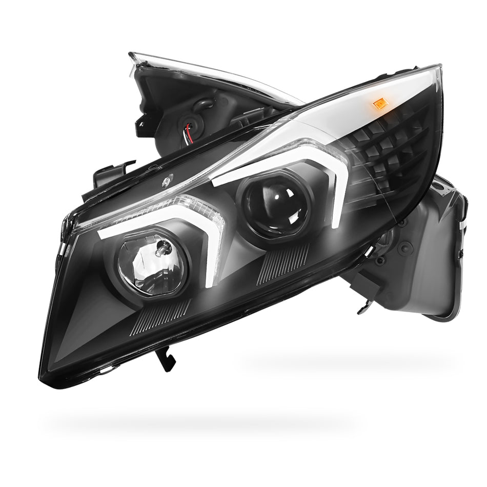 BMW 3-Series E90 (2009 - 2012) LED DRL Switchback Turn Signal Projector Headlights LH + RH