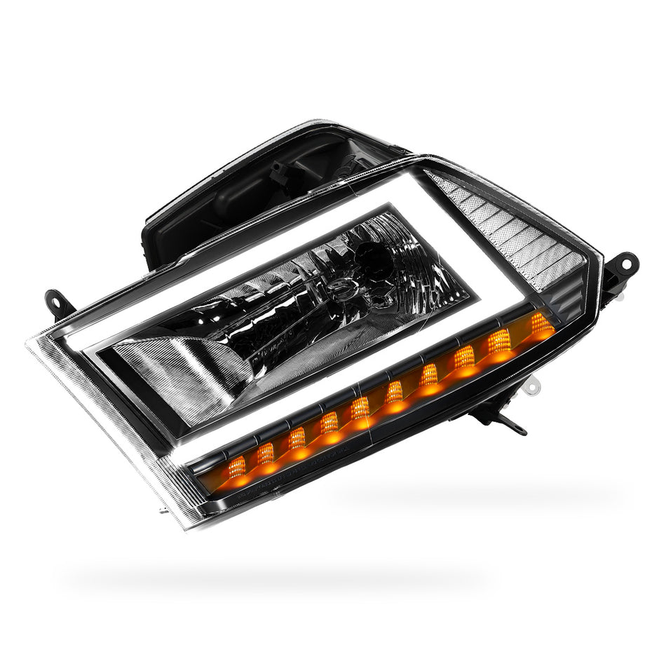 Dodge RAM 1500 (2009 - 2010) C-LED DRL Sequential Signal Headlights LH + RH