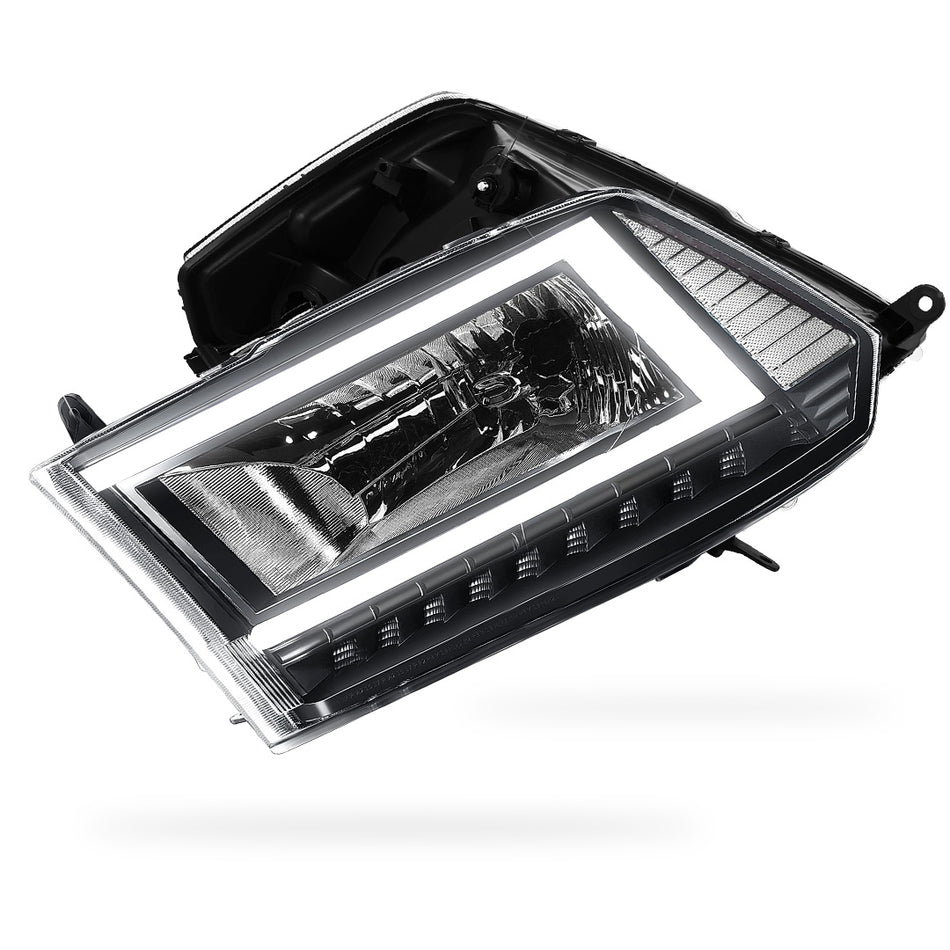Dodge RAM 2500 (2010) C-LED DRL Sequential Signal Headlights LH + RH