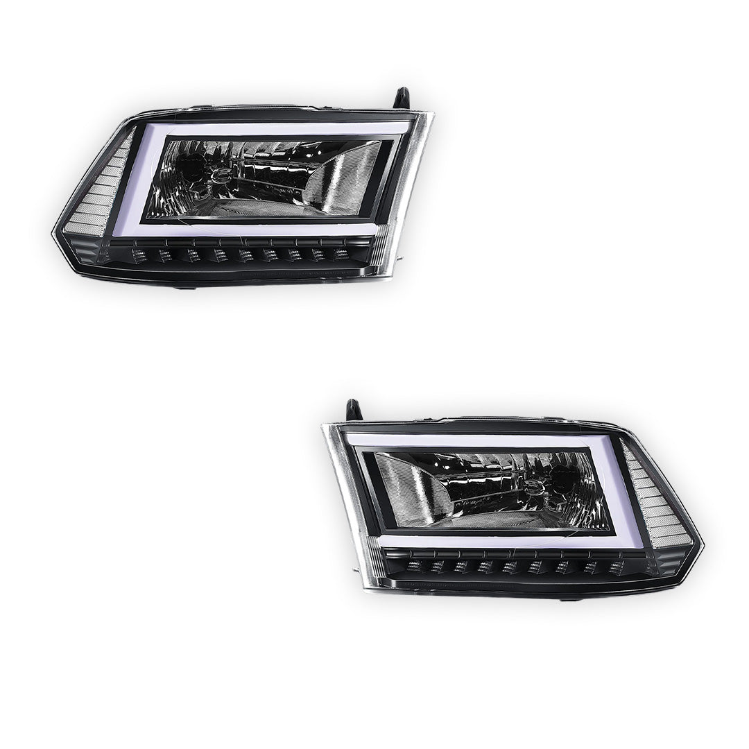 Dodge RAM 2500 (2010) C-LED DRL Sequential Signal Headlights LH + RH