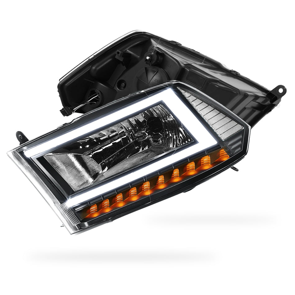 RAM 1500 Classic (2019 - 2024) C-LED DRL Sequential Signal Headlights LH + RH