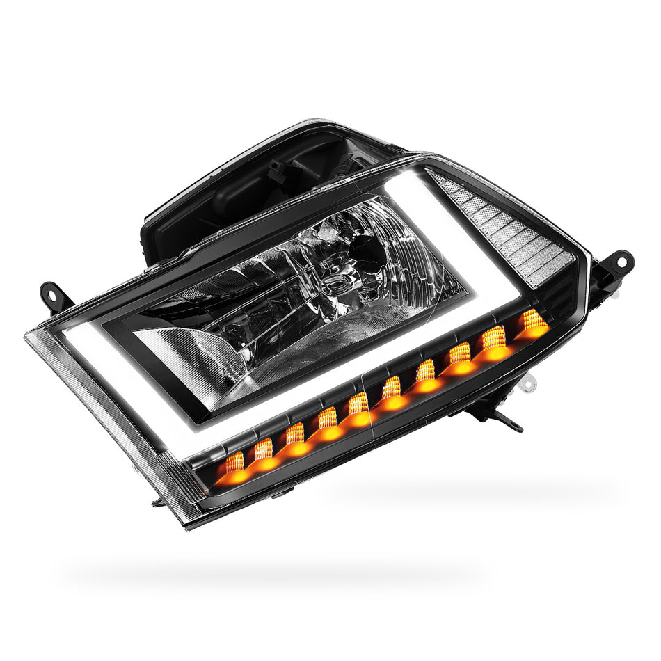 Dodge RAM 1500 (2009 - 2010) U-LED DRL Sequential Signal Headlights LH + RH