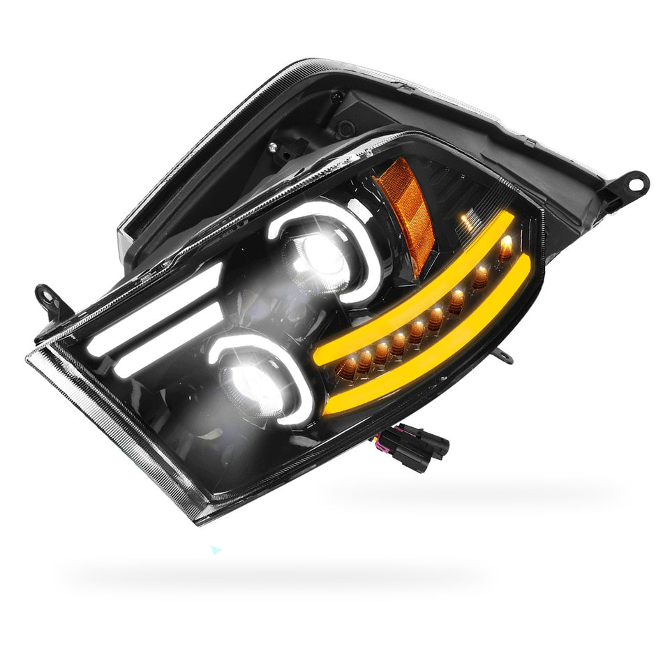 RAM 1500 (2009 - 2018) LED DRL Sequential Signal Projector Headlights LH + RH