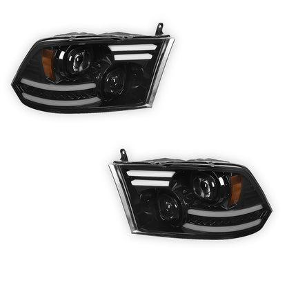 RAM 2500 (2010 - 2018) LED DRL Sequential Signal Projector Headlights LH + RH