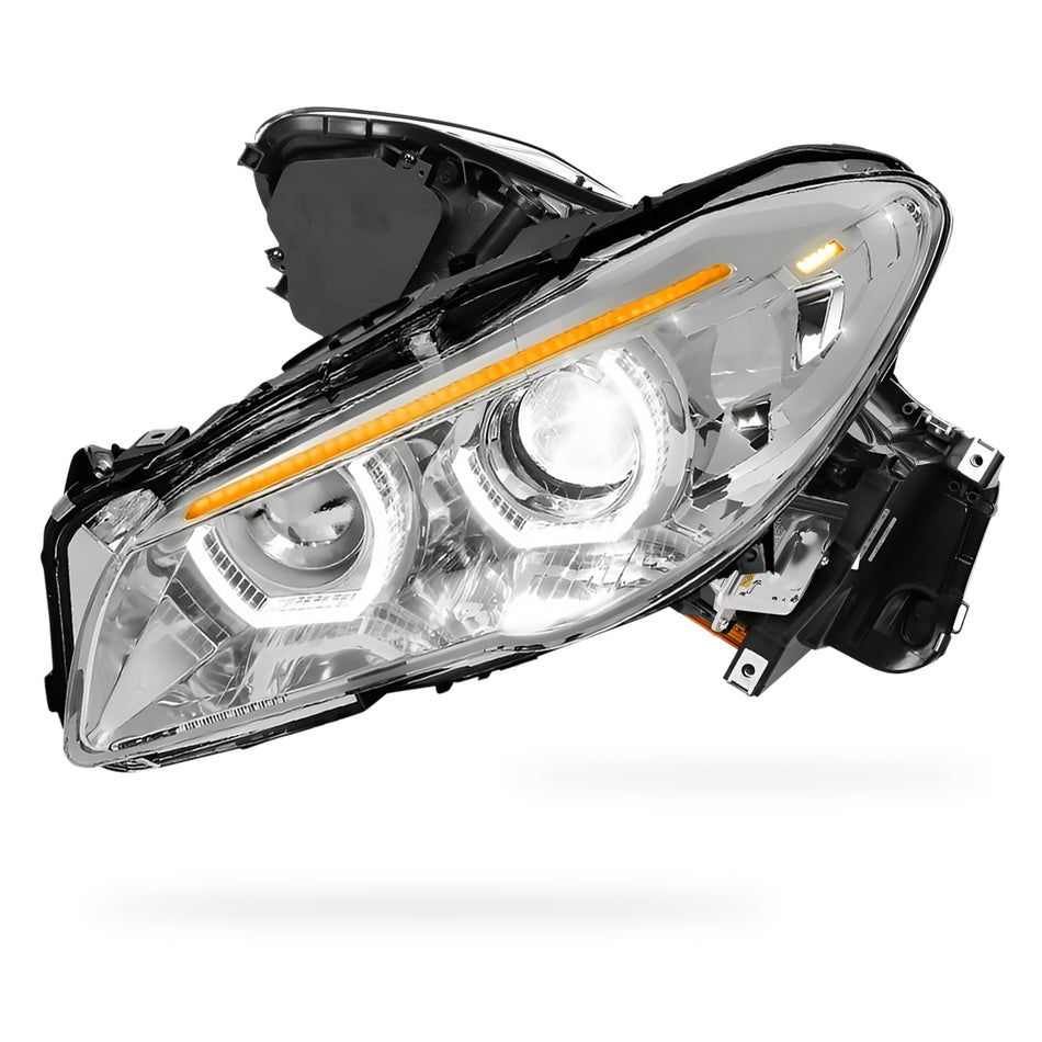 BMW 5-Series F10 (2011 - 2013) LED DRL Sequential Turn Signal HID Projector Headlighst LH + RH