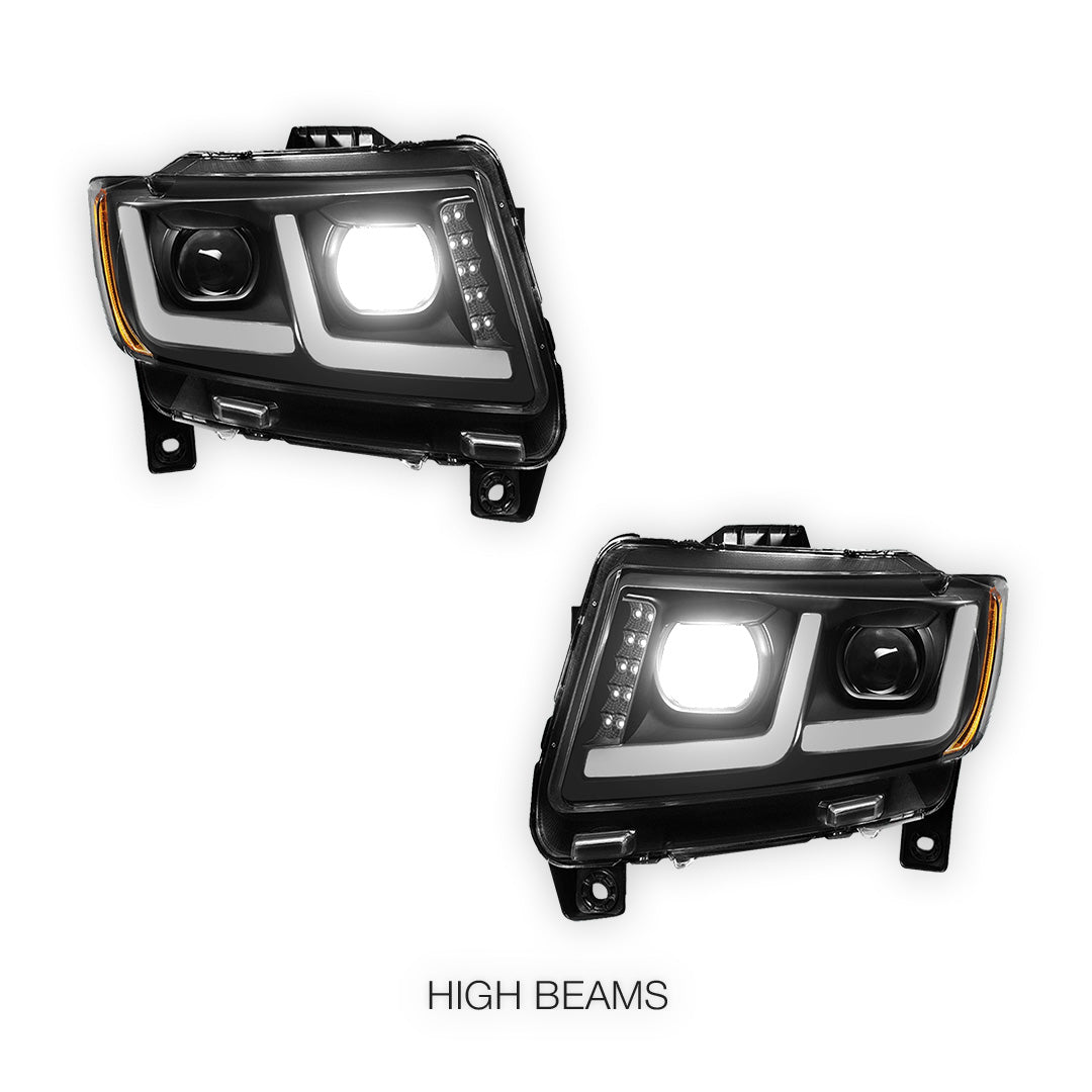 Jeep Grand Cherokee (2011 - 2013) LED DRL Projector Headlights LH + RH
