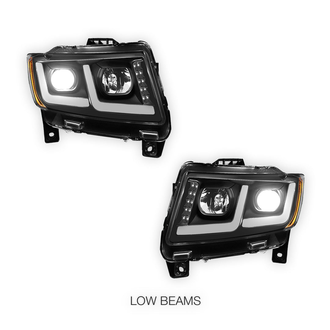 Jeep Grand Cherokee (2011 - 2013) LED DRL Projector Headlights LH + RH