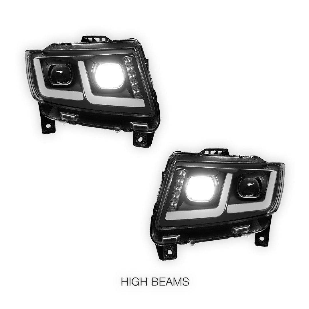 Jeep Grand Cherokee (2011 - 2013) LED DRL Projector Headlights LH + RH