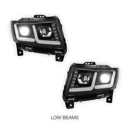 Jeep Grand Cherokee (2011 - 2013) LED DRL Projector Headlights LH + RH