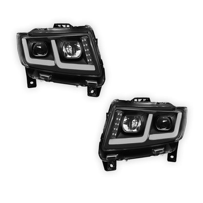 Jeep Grand Cherokee (2011 - 2013) LED DRL Projector Headlights LH + RH