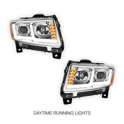 Jeep Grand Cherokee (2011 - 2013) LED DRL Projector Headlights LH + RH