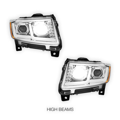 Jeep Grand Cherokee (2011 - 2013) LED DRL Projector Headlights LH + RH