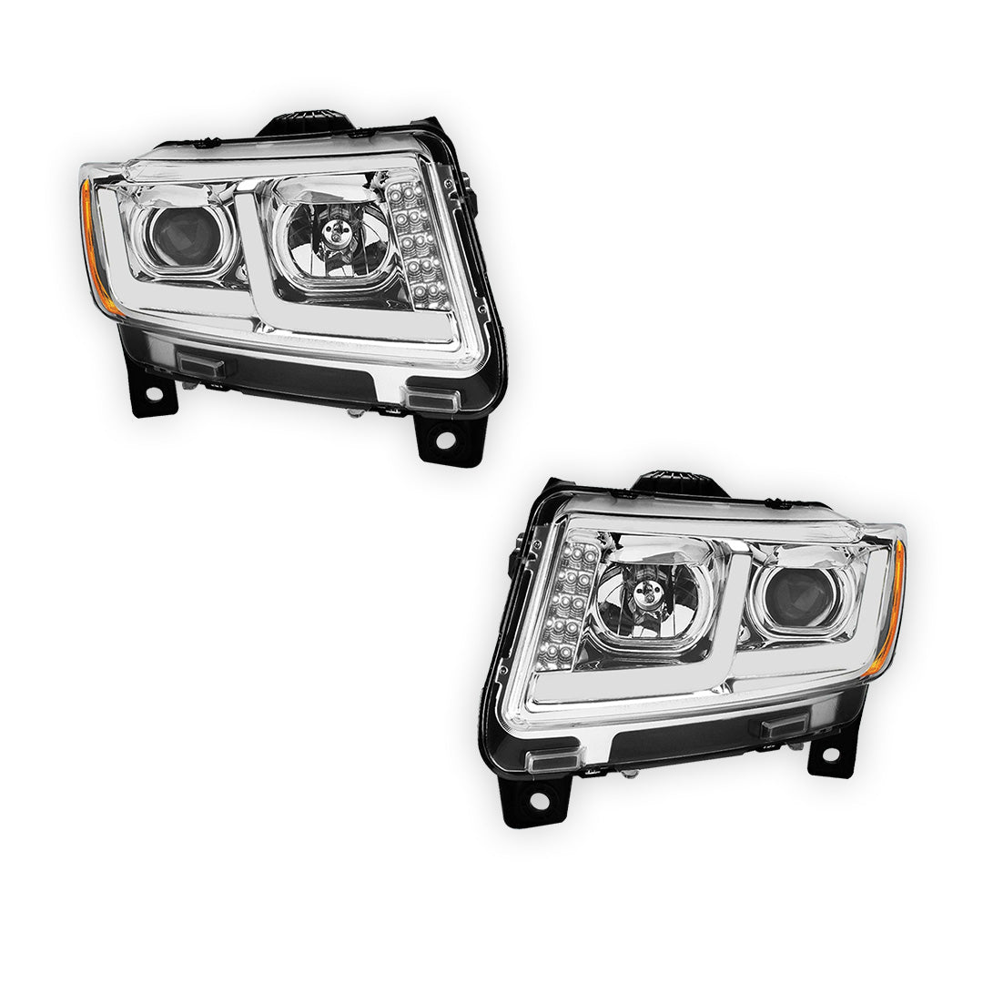 Jeep Grand Cherokee (2011 - 2013) LED DRL Projector Headlights LH + RH