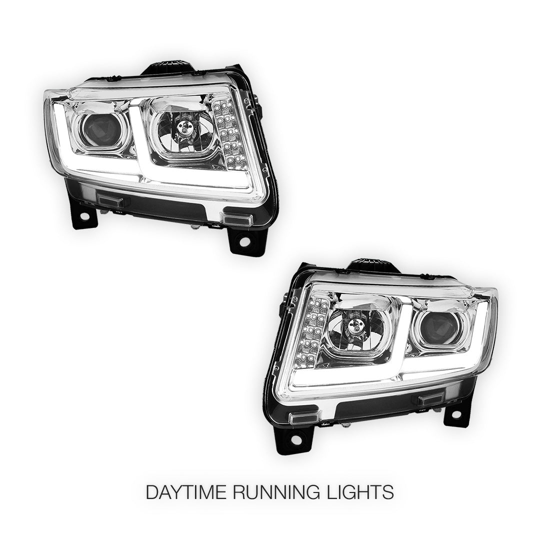Jeep Grand Cherokee (2011 - 2013) LED DRL Projector Headlights LH + RH