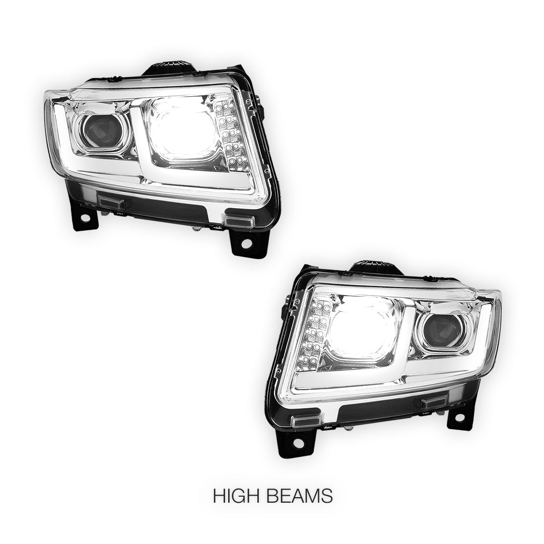 Jeep Grand Cherokee (2011 - 2013) LED DRL Projector Headlights LH + RH