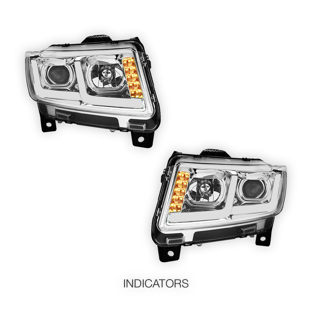 Jeep Grand Cherokee (2011 - 2013) LED DRL Projector Headlights LH + RH