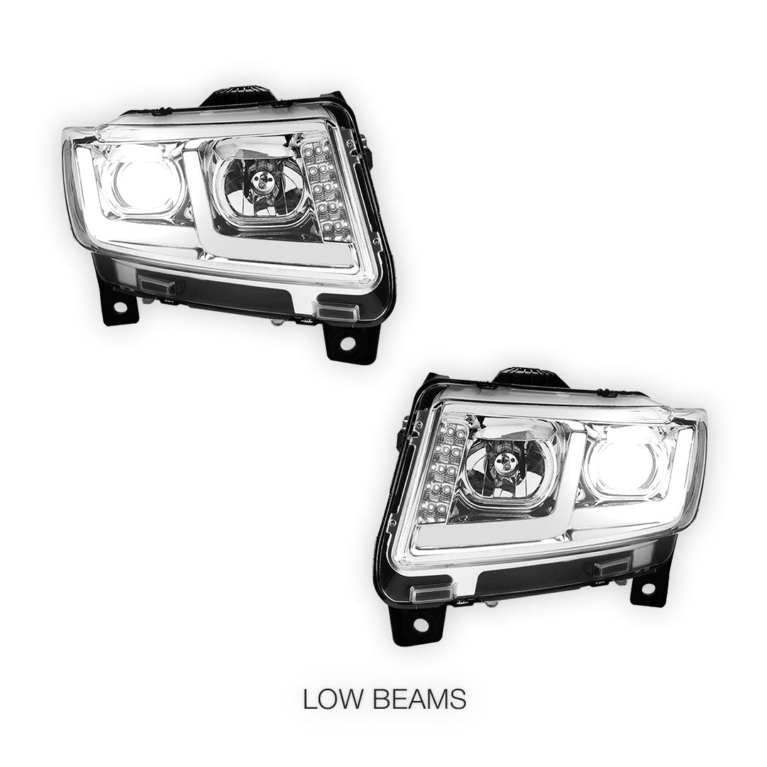 Jeep Grand Cherokee (2011 - 2013) LED DRL Projector Headlights LH + RH