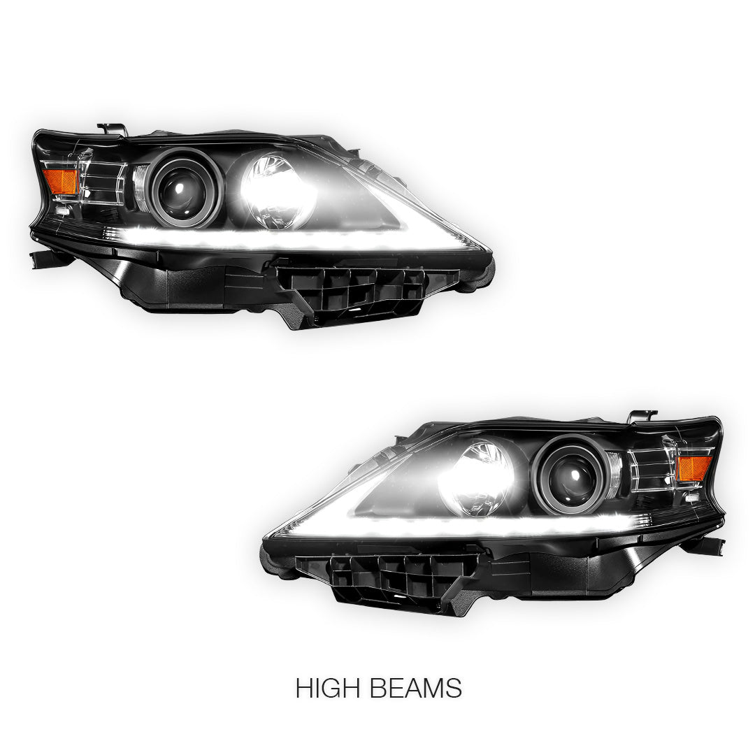 Lexus RX350 (2013 - 2015) LED DRL Projector Headlights LH + RH