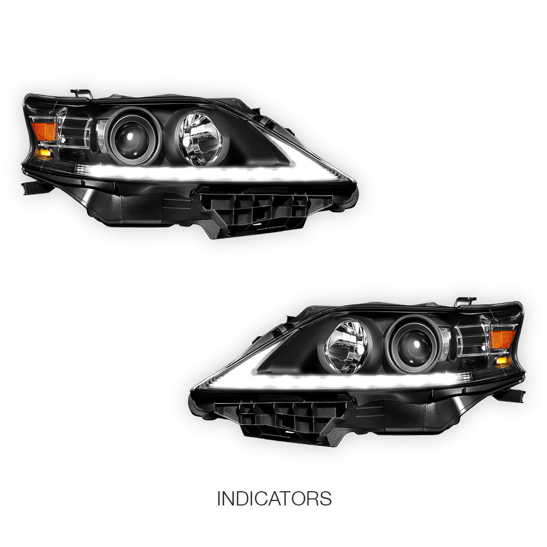 Lexus RX350 (2013 - 2015) LED DRL Projector Headlights LH + RH