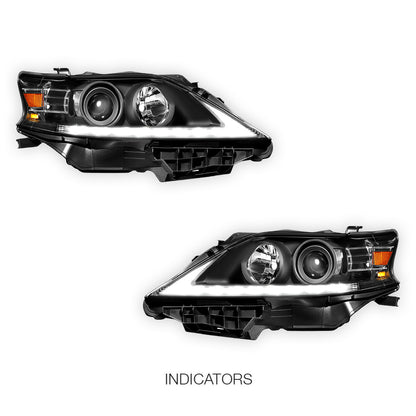 Lexus RX350 (2013 - 2015) LED DRL Projector Headlights LH + RH