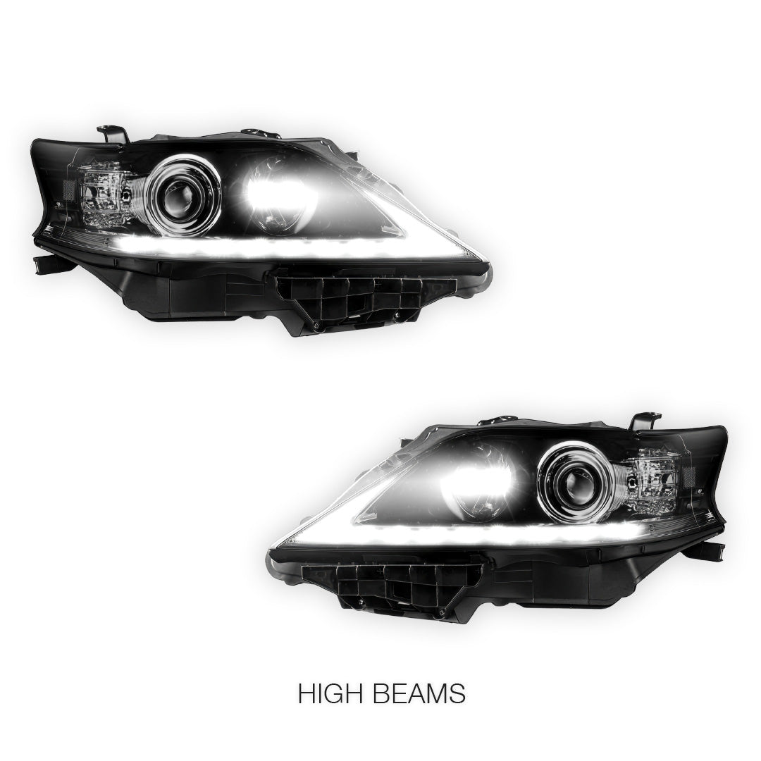 Lexus RX350 (2013 - 2015) LED DRL Projector Headlights LH + RH