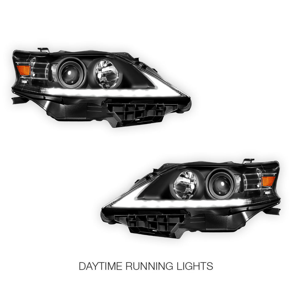 Lexus RX450h (2013 - 2015) LED DRL Projector Headlights LH + RH