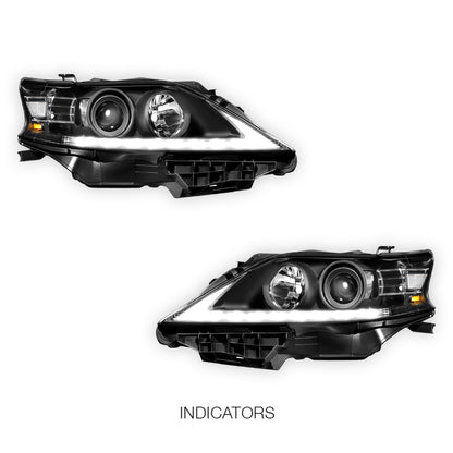 Lexus RX450h (2013 - 2015) LED DRL Projector Headlights LH + RH
