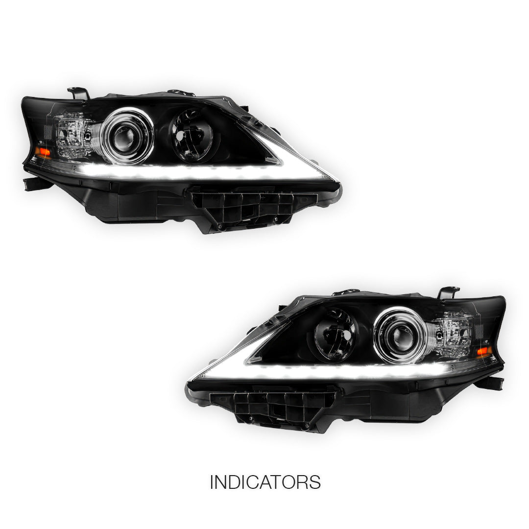 Lexus RX450h (2013 - 2015) LED DRL Projector Headlights LH + RH
