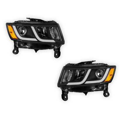 Jeep Grand Cherokee (2014 - 2016) LED DRL Projector Headlights LH + RH